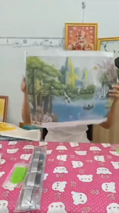 (Tặng túi zip) Tranh Đính Đá 5D 40x60cm Tranh Gắn Đá Phong Cảnh Có Đầy Đủ Dụng Cụ Cơ Bản Và Đầy Đủ Đá Để Hoàn Thành Tranh DIY