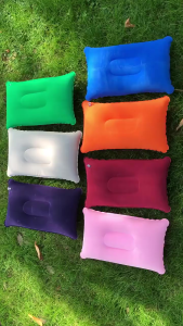 [HCM] Gối Hơi Du Lich Kích Thước 24 x 34.5cm Dùng Cho Văn Phòng Tựa Lưng Đi Xe Dã Ngoại Gấp Gọn Tiện Lợi-TyHome