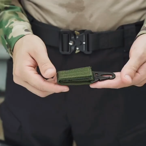 Multi-purpose Tactical Gear Clip Key Ring Holder Military Belt Keeper Utility Hanger Hook