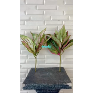 Tanaman Artificial Aglonema Hijau & Pink: Dekorasi Ruangan Aesthetic