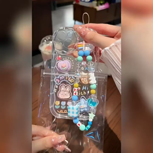 Honor 200 5G Case Honor 200 Pro 5G Clear Shockproof Jelly Case with Camera Protector Diy Cream-edged Three-dimensional Doll Transparent Anti-drop Phone Case