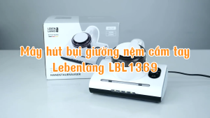 Máy hút bụi giường nệm cầm tay Lebenlang LBL1369 công suất 300W dung tích 250ml diệt khuẩn bằng tia UV - chính hãng