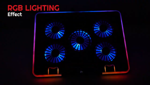 CLIPtec RZC195 RZC-195 Cooling Pad Kipas Laptop RGB