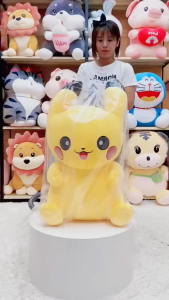 Thú nhồi bông pikachu êm mịn dễ thương cao cấp - Size từ 30cm đến 90cm - Quà tặng gấu bông pikachu nhồi bông dễ thương - Gối ôm mềm mịn cho bé
