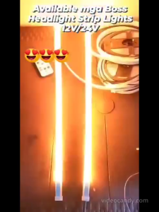 1 Pair (2 Pcs) - Truck/Car 12V-24V Daytime Running Strip lights for Headlight for all Trucks Bus Jeep Car Trailer