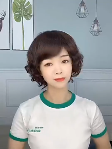 [CÓ SẴN TẶNG LƯỚI] Tóc giả nữ trung niên xoăn ngắn cho người lớn tuổi nguyên đầu cao cấp