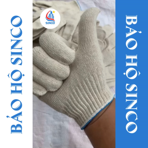 Bao tay vải len bao tay sợi màu kem Bảo Hộ Sinco dày dặn bảo vệ đôi tay an tâm sử dụng. Đôi tay an toàn - Hiệu suất công việc cao.