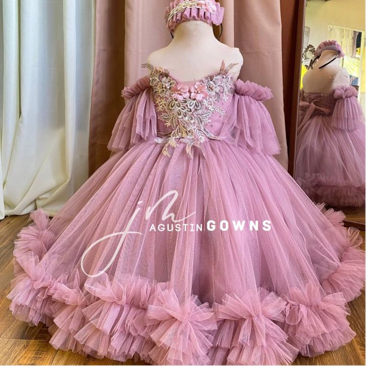 7th birthday shop gown design