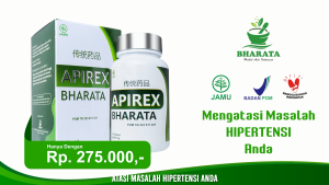 Apirex Bharata - Obat Hipertensi Obat Vertigo Sakit Kepala Obat Darah Tinggi Ampuh 100% Original