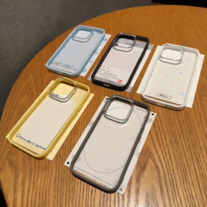 Color Soft border transparent acrylic back PANEL 2-in-1 Phone Case for iPhone 11 12 13 14 15 PRO MAX Anti Fall Hard COVER FOR iphone11 Case