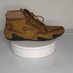 Prikol Korea Klasik Premium Sepatu Boot Pria Tinggi Tali Casual Formal Lentur Model Kulit Keren 097