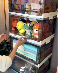 SaveMall Dapat dilipat storage box Pakaian box penyimpanan Mainan box kotak penyimpanan serbaguna