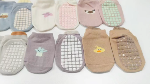 Sweetybayibayi 0-3Yrs Baby Floor Anti-Slip Socks Kids Cartoon Animal Ankle Socks Breathable Kids Cotton Socks Baby Boys Girls