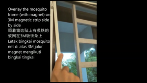 DIY Magnetic Mosquito Mesh 1Mx1.8M width
