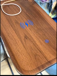 Side Table Bedside Table Coffee Table Smartphone Wireless Charging Three-color Lighting Adjustment