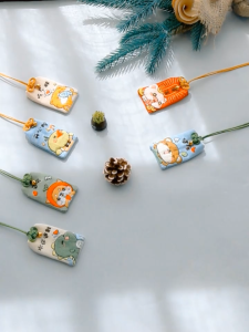 DIY Set Kerajinan Gantungan Sulam Animal Pendant Embroidery Kit