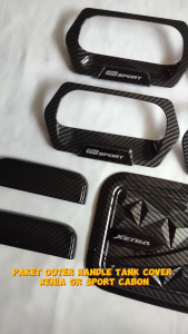 Paket Outer Cover Door Handle Tank Cover Mobil Xenia Lama Tahun 2004 - 2011GR Sport Glossy Carbon
