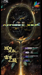 Vợt Cầu Lông Lining Axforce 100 Golden Kirin Khung Full Carbon – Căng Sẵn 11kg Tối Đa 135kg (Tặng Túi Đựng Quấn Cán)