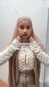 RADEA INNER SQUARE 2in1 / Hijab Segiempat Instan Bahan Ceruty Babydoll / Inner Ciput Hijab Turki / Jilbab Malaysia Instant / Krudung Persegi Premium /