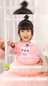 Celemek makan slabber bib sleber waterproof sleber plastik bisa pilih motif