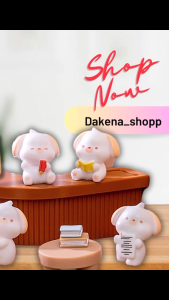 DAKENA - ORNAMEN MINIATUR MULTI MOTIF DOG/ ANJING/ DOGGY STUDY / MOTIF LUCU BELAJAR / BACA BUKU