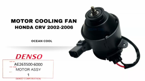 มอเตอร์พัดลม ฮอนด้า ซีอาร์วี G2 ปี 2002 - 2006 CF0173 DENSO AE263500-6000 MOTOR COOLING FAN HONDA CR-V 02-06 มอเตอร์เป่าแผงแอร์ หม้อน้ำ