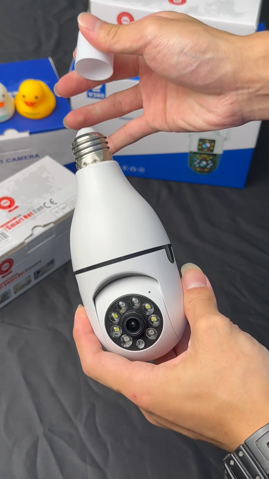 🔥ซื้อ 1 แถม 1 ฟรี🔥 V380 Pro กล้องวงจรปิดกล้องหลอดไฟไร้สายดูมือถือ กล้องวงจรปิด 360 องศา 1080P HD Wifi กล้องอินฟราเรด 1080P HD กล้องวงจรปิด wif