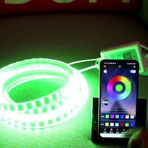 [Support Lalamove Bulk Order] RGB Strip Light Smart Bluetooth LED Strip Light Remote Control Changing Color Dimmable Light Strip Super Bright Double Row RGB Light Strip Ceiling Home Decoration