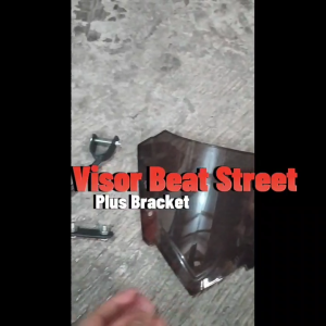 Visor Kaca Depan HONDA Beat Street Plus Breket - Winsil Windshield Variasi Motor Bonus Bracket +Baut