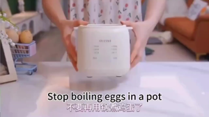 Intelligent egg boiler automatic power off household small hard boiled egg maker Modes Breakfast Cooker