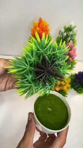 ต้นไม้ประดิษฐ์ กระถางต้นไม้ ไซด์กลาง (PF-F3016) สไตล์มินิมอล