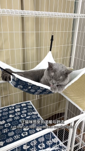 Cat Canvas Winter Hammock Bed Pet Cats Dogs Beds Double-Sided Hanging Bed Pet Swing Bed Hamster Squirrel Cat Rest Sleep Supplies