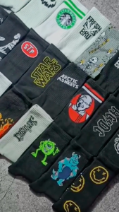 Kaos Kaki Oldschool Motif Skate Merk Panjang Premium - Hosela Project
