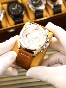 SKMEI 9327 Jam Tangan Pria Analog Chronograph Tali Kulit