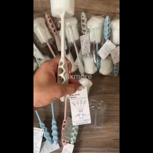 Cây Rửa Ly cốc bình siêu sạch đầu mút xốp chất liệu nhựa PP tiện lợi an toàn Gia Dụng Nhung House - Giao Màu Ngẫu Nhiên