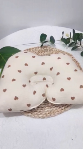 Gối chống lõm cho bé đám mây gối chống méo đầu chất liệu bông Organic mềm mịn kháng khuẩn