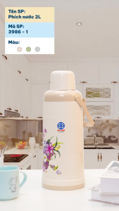 Phích nước nóng giữ nhiệt 2L Bình thủy cao cấp Việt Nhật