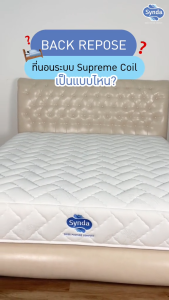[Best Seller🔥] ที่นอน Synda รุ่น Back Repose 3.5ฟุต 5ฟู 6ฟู ( ระบบสปริง Supreme Coil ) (แถมฟรีหมอนหนุน)