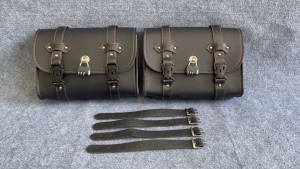 Cặp Túi Da Treo Hông Xe Máy Xe Motor Có Khoá 27cm