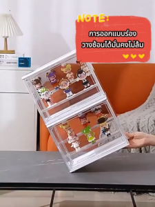 🔥พร้อมส่ง🔥กล่องใส่โมเดล ตู้โชว์ตุ๊กตา crybaby powerpuff ปลอดภัยและมั่นคง กันฝุ่นได้ ประกอบง่าย กล่องอะคริลิคใส อุปกรณ์สำหรับจัดเก็บ