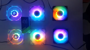 Super Cool New Design 8cm RGB 10 LED PC Casing Fan Silent Beautiful Fan Hight Quality Molex Ide 3Pin