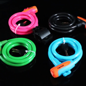 Anti Theft Mountain Bike Lock Battery Powered Lock Security Bicycle Lock With Keys Helmet Lock