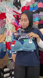 3Pcs Bra Sorex 17239 | Bra Busa Tanpa Kawat | Bra Wanita Dewasa Dari Bahan Premium Dengan 3 Kait