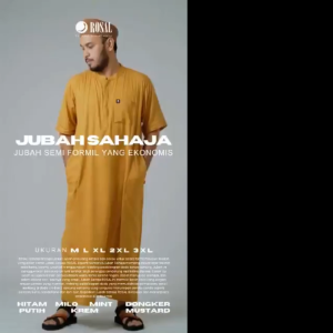 JUBAH SAHAJA Rosal Jubah Gamis Pria Ikhwan Sholat Rosal