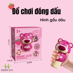 Đồ Chơi Đóng Dấu Sticker Hình Thú Cho Bé (1 Máy Dập + 6 Trang + 25 Sticker) – Quà Tặng Học Vui