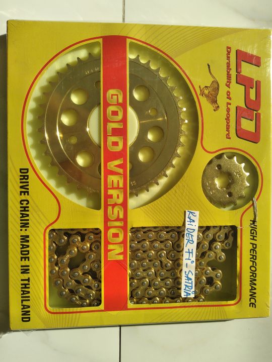 Bộ xích nhông sên dĩa Raider Fi và Satria hiệu LPD chính hãng từ Thái ...