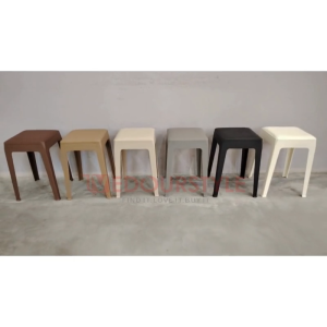 Vedourstyle Leather Cushion PP Chair Plastic Chair Bangku Kerusi Cafe Chair Stool  Dining Chair