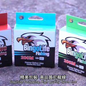 Bingolife Senar Pancing Nilon Jepang Anti Keriting 200m Biru Langit Halus Hijau Zamrud Kuat Tali Pancing Tahan Aus Merah Fishing Line 0.12mm~0.55mm