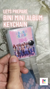 BINI Mini Album Keychain - OPEN FOR CUSTOMIZE (Decor Perfect Gift Souvenir Give Away)