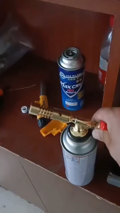 Portable Welding Torch Gas Burner Flame Gun High Temperature Brass Copper Gas Torch Brazing Solder Propane Welding